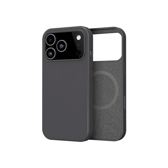 Coque silicone MagSafe iPhone 18 Pro / 17 Pro Noir