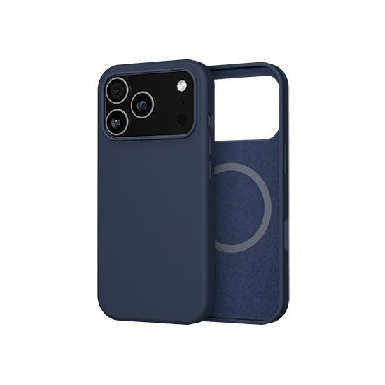 Coque silicone MagSafe iPhone 18 Pro / 17 Pro Bleu