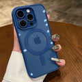 Pink Transparent Acrylic Case for iPhone 17 Air 16 15 14 13 12 11 Pro Max Plus Hard Shockproof Powerful Magnetic Magsafe Cover